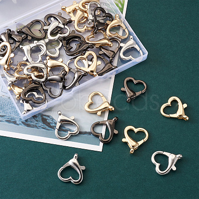 Alloy Lobster Claw Clasps PALLOY-KS0001-04-RS-1