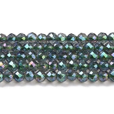 Electroplate Transparent Glass Beads Strands X1-GLAA-H021-01B-FR01-1