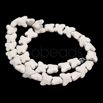 Natural Lava Rock Beads Strands G-G347-02L-1