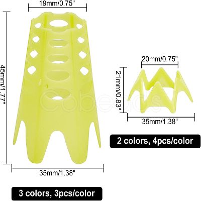 CHGCRAFT 17Pcs Plastic Golf Tee AJEW-CA0001-42-1