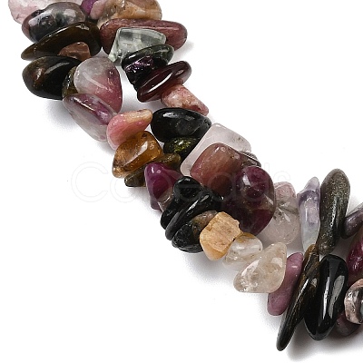 Natural Multicolor Tourmaline Beads Strands G-F328-28-01-1