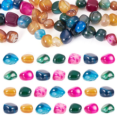 3 Strands Natural Agate Beads Strands G-TA0002-72-1