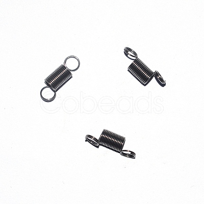 Iron Spring Bead Clamps for Beading Jewelry Making FIND-WH0128-14B-1