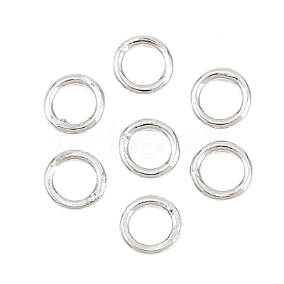 Brass Closed Jump Rings KK-D257-01P-10-1