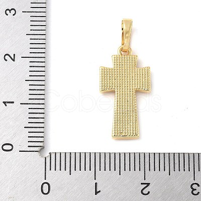 Brass Pave Natural White Shell Pendants X-KK-S522-01B-G-1