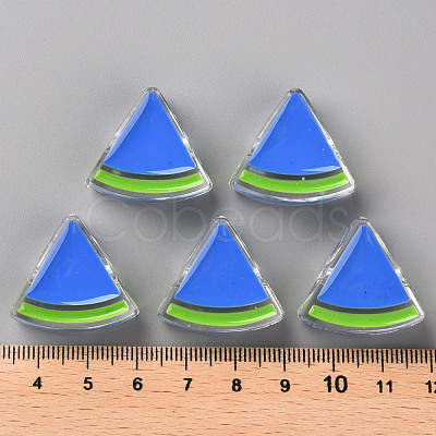 Transparent Enamel Acrylic Beads TACR-S155-001K-1
