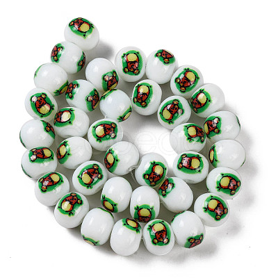 Printing Glass Beads for Necklaces Bracelets Making GLAA-B020-02A-02-1