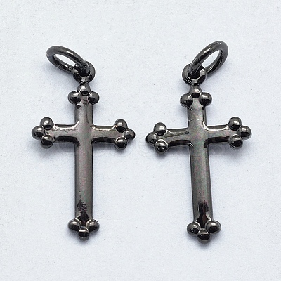 Brass Pendants X-KK-P147-13B-NR-1