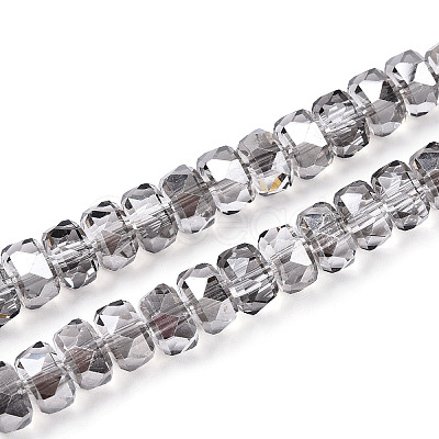 Electroplate Glass Beads Strands EGLA-T021-20C-1