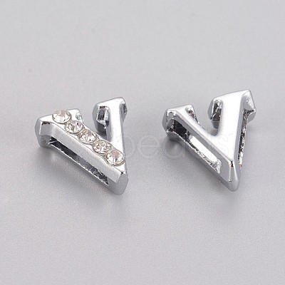 Alloy Initial Slide Beads X-ZP1V-NLF-1