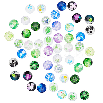 PandaHall Elite Glass Cabochons GGLA-PH0001-24-1