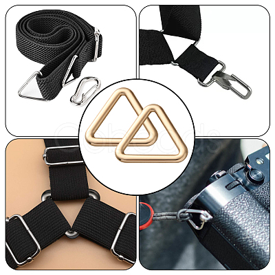 20Pcs Triangle Alloy Linking Rings FIND-CY0001-17G-1