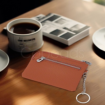 PU Leather Zipper Wallets ABAG-WH0048-34C-1