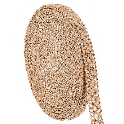 Braided Burlap Ribbon OCOR-WH0079-53C-1