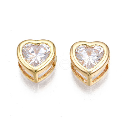 Brass Clear Cubic Zirconia Multi-Strand Links KK-N233-150-1