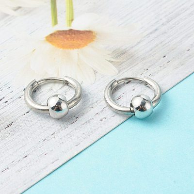 304 Stainless Steel Huggie Hoop Earrings EJEW-JE04555-01-1