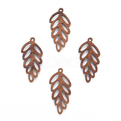 Natural Walnut Wood Pendants WOOD-N011-015-1