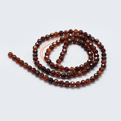 Natural Garnet Bead Strands G-G663-03-4mm-1