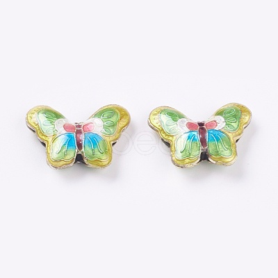 Handmade Cloisonne Beads X-CLB-S002-50-1