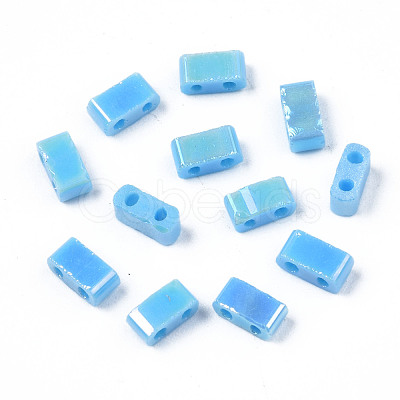 2-Hole Opaque Glass Seed Beads SEED-N004-002-B01-1
