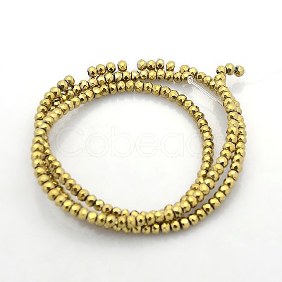 Electroplate Non-magnetic Synthetic Hematite Beads Strands G-J208G-11-1