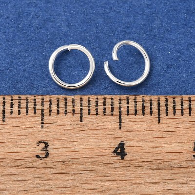 Brass Open Jump Rings KK-G604-08S-18-1