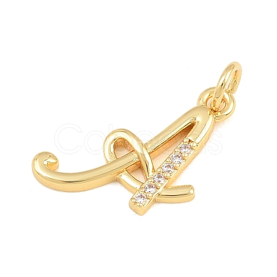 Brass Micro Pave Clear Cubic Zirconia Pendants CU-CBA7939-01A-G-1