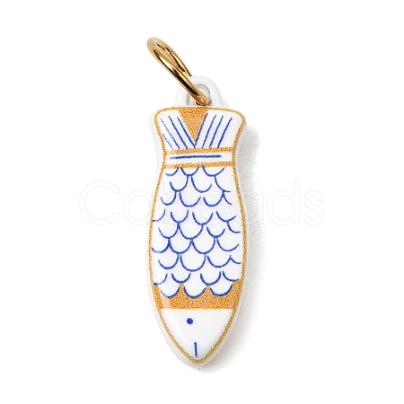 Printing 304 Stainless Steel Pendants STAS-K304-13B-G-1