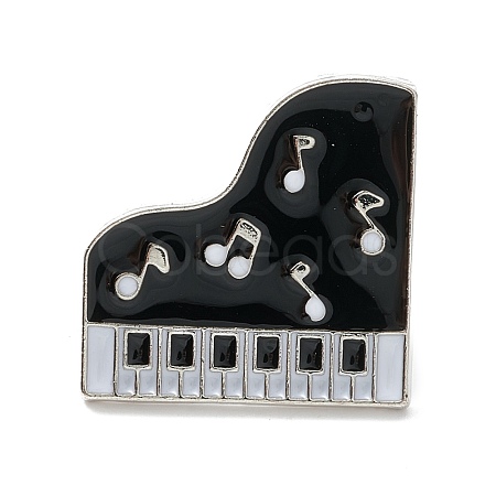 Piano Enamel Pin JEWB-M022-04-1