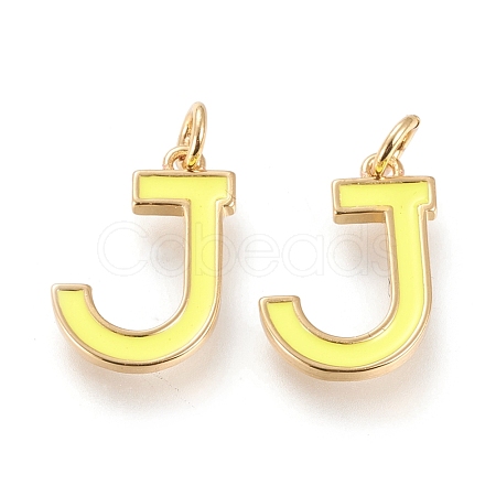 Brass Enamel Pendants KK-R139-02J-1