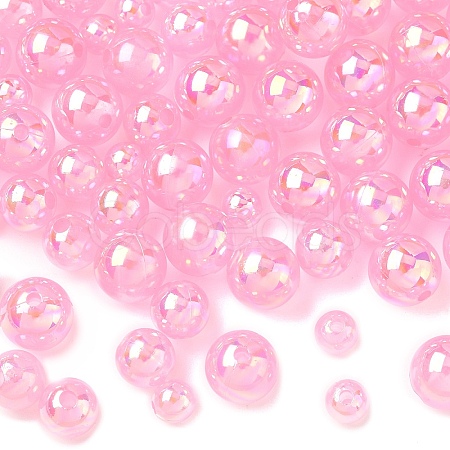 150Pcs 3 Styles Transparent Acrylic Beads MACR-YW0003-96E-1