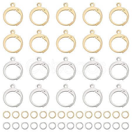 80Pcs 304 Stainless Steel Leverback Earring Findings DIY-ME0001-05-1