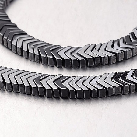 Non-magnetic Synthetic Hematite Bead Strands G-F300-19-09-1