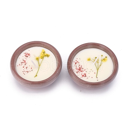 SaddleBrown Porcelain Candles DIY-P009-D12-1