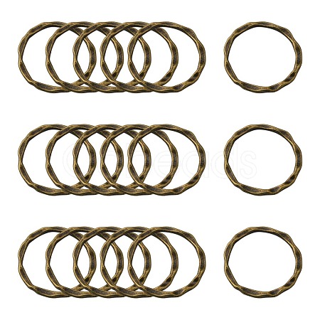 Tibetan Style Linking Rings PALLOY-A017-AB-FF-1