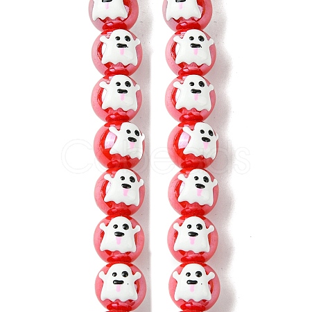 Handmade Porcelain Beads Strands PORC-A025-01C-1