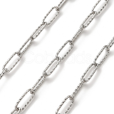 304 Stainless Steel Paperclip Chains CHS-A016-09P-A-1