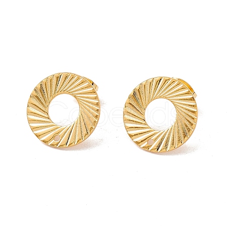 201 Stainless Steel Stud Earring Findings X-STAS-G266-07G-1
