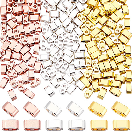 270Pcs 3 Colors Electroplated Synthetic Non-magnetic Hematite Beads G-BBC0001-64-1