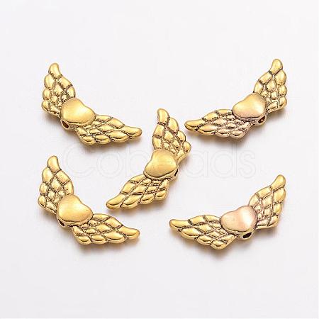 Tibetan Style Alloy Angeltee Beads TIBEB-5494-AG-NR-1
