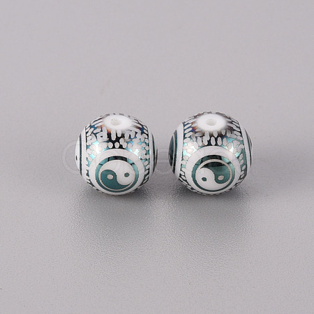 Electroplate Glass Beads X-EGLA-Q123-012G-1