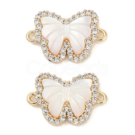 Brass Micro Pave Cubic Zirconia Pendants KK-U043-32G-01-1