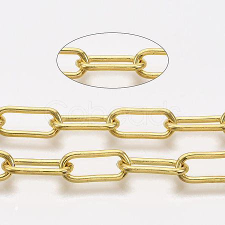 Unwelded Iron Paperclip Chains CH-S125-09B-G-1