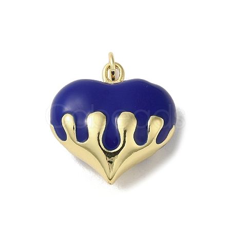 Rack Plating Brass Enamel Pendants KK-S366-05G-05-1