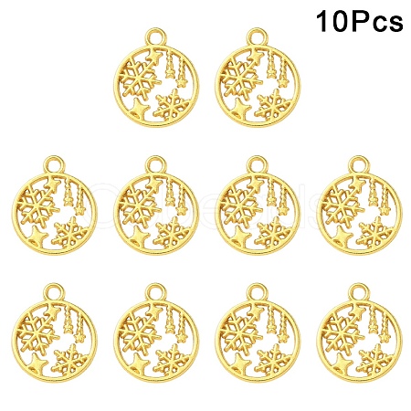 30Pcs Alloy Pendants TIBEP-YW0002-22G-1