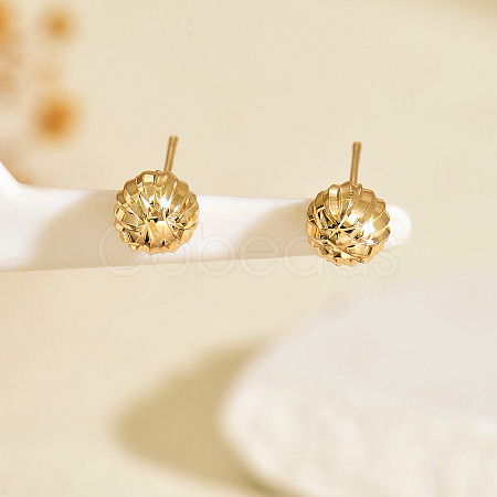 Brass Stud Earrings LS3031-6-1
