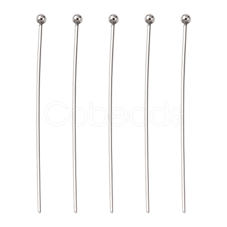 Tarnish Resistant 304 Stainless Steel Ball Head Pins STAS-K146-045-40x0.7mm-1