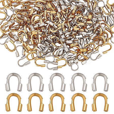 200Pcs 2 Colors Brass Wire Guardians KK-ME0002-79-1