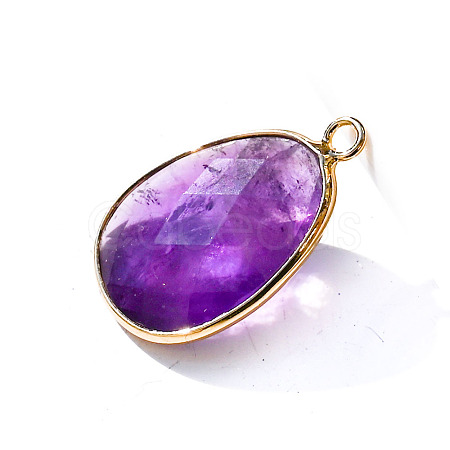 Natural Amethyst Pendants PW-WG32281-04-1