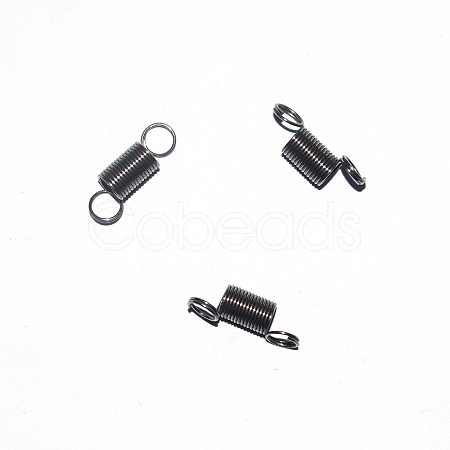 Iron Spring Bead Clamps for Beading Jewelry Making FIND-WH0128-14B-1